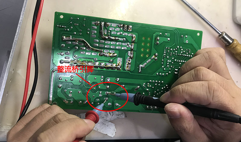 【案例】恒压恒流电源保险丝爆炸后维修流程简述(图7) 整流桥引脚